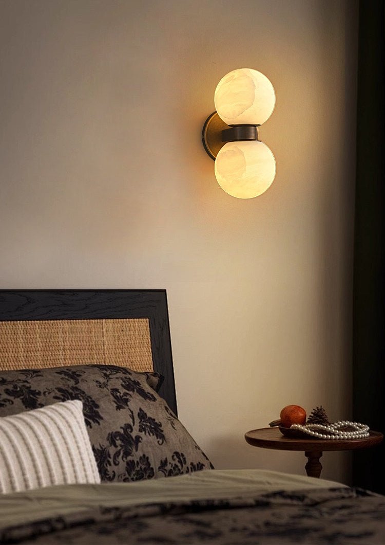 Lumenor albast Celestia Orb wandlamp