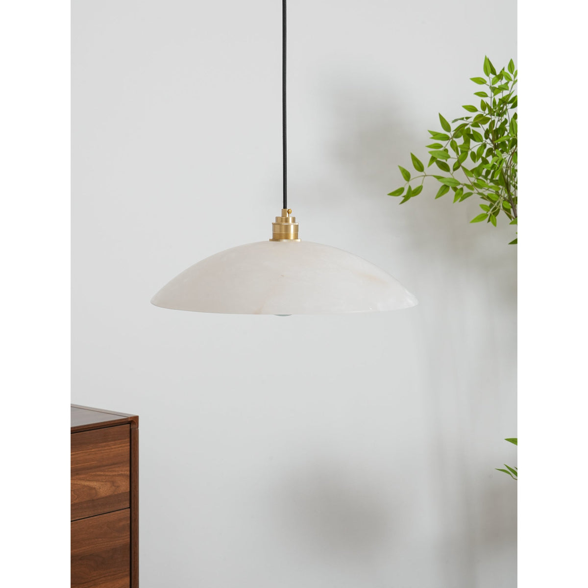 Warenol Minimalistische hanglamp van albast