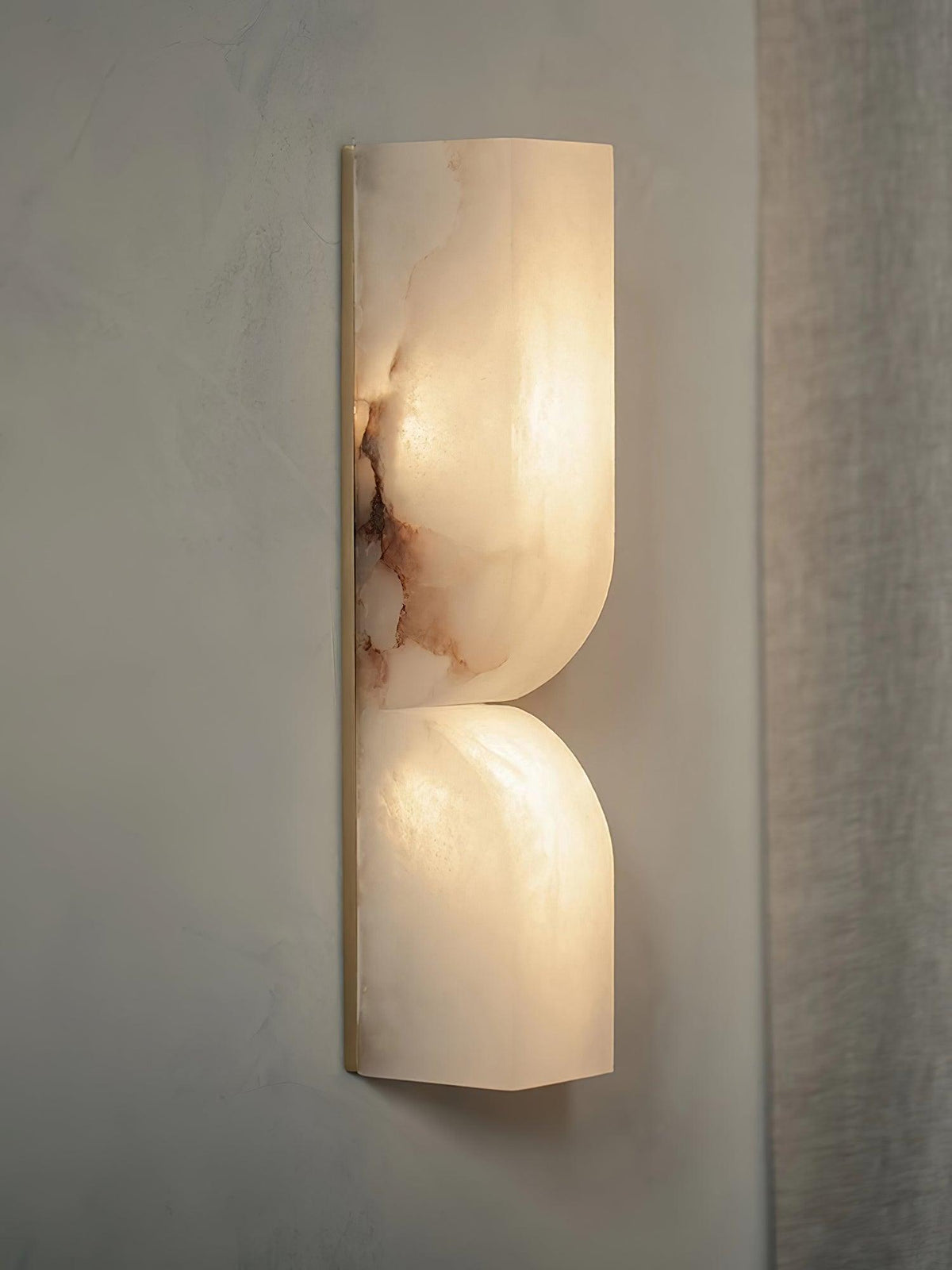 Niveelle Albast Rechthoekige wandlamp