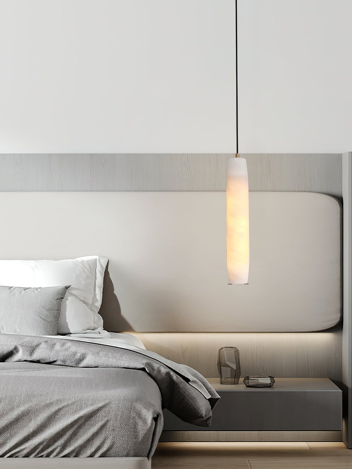 Orven Flute Moderne Minimalistische hanglamp van Albast