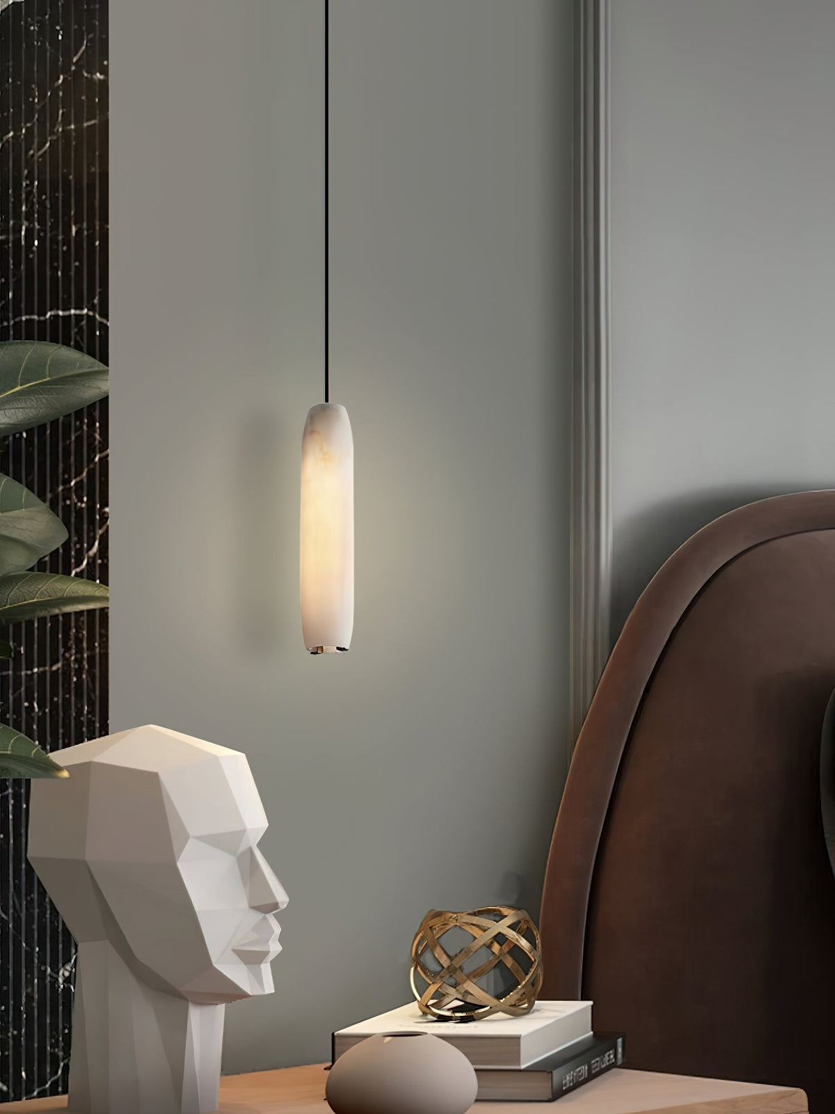 Orven Flute Moderne Minimalistische hanglamp van Albast