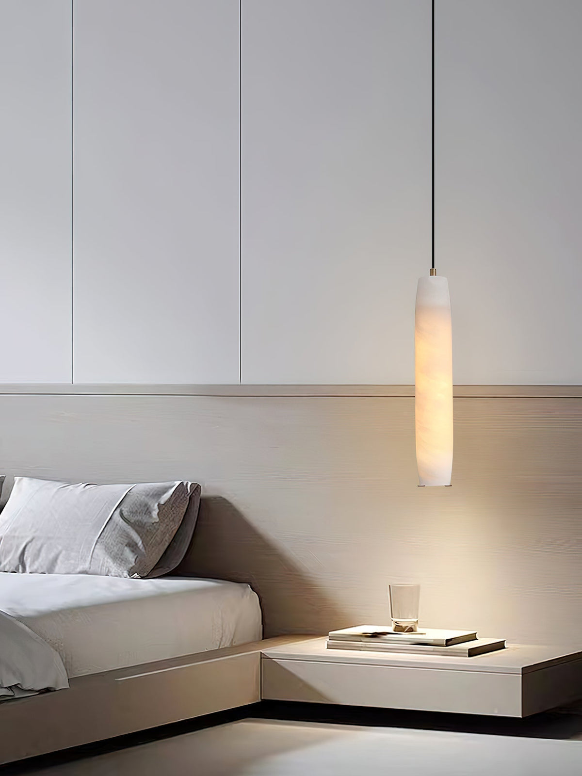 Orven Flute Moderne Minimalistische hanglamp van Albast