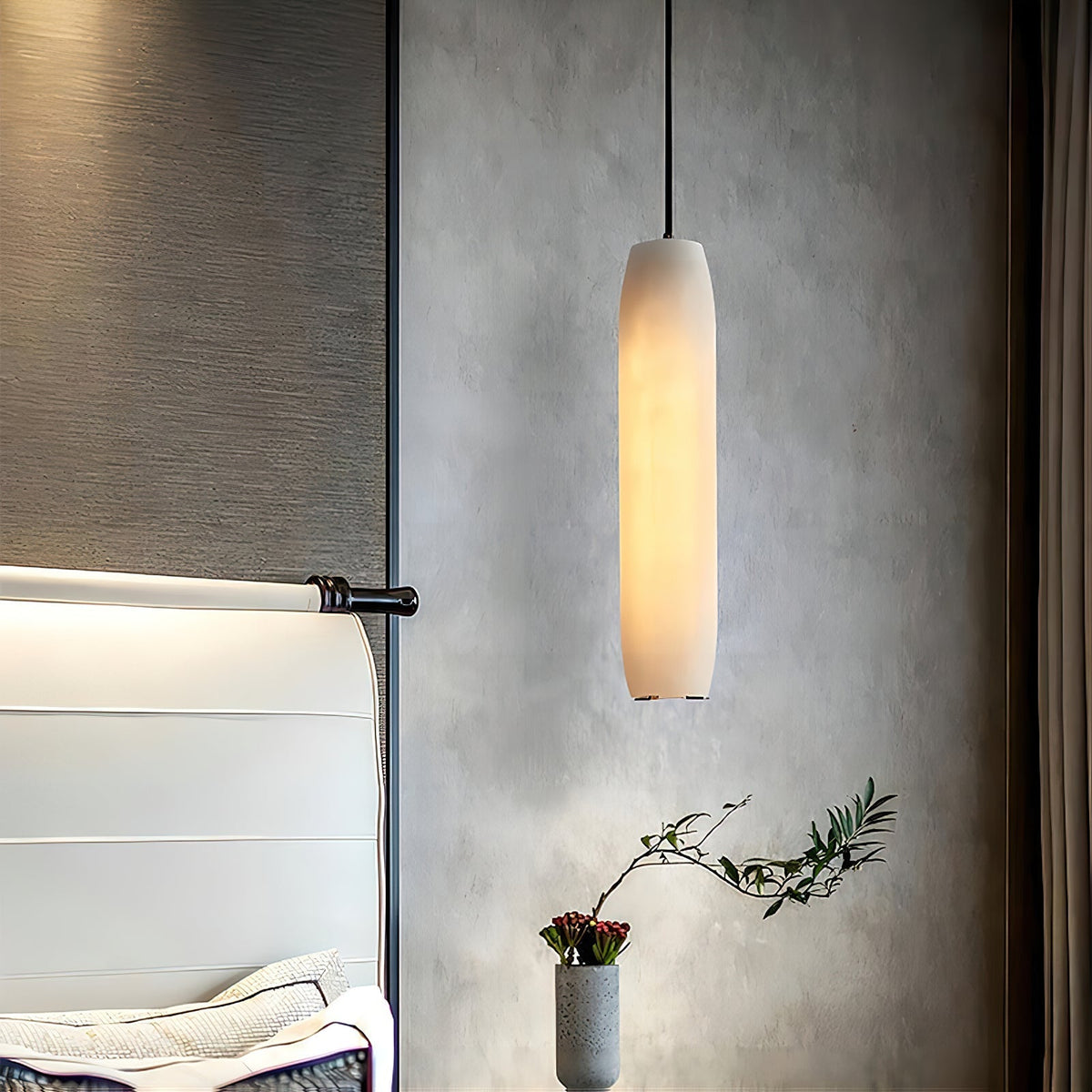 Orven Flute Moderne Minimalistische hanglamp van Albast