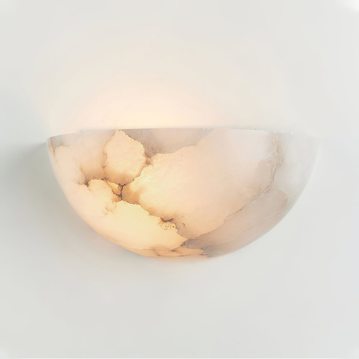 Albinelia Halve-maan albasten wandlamp