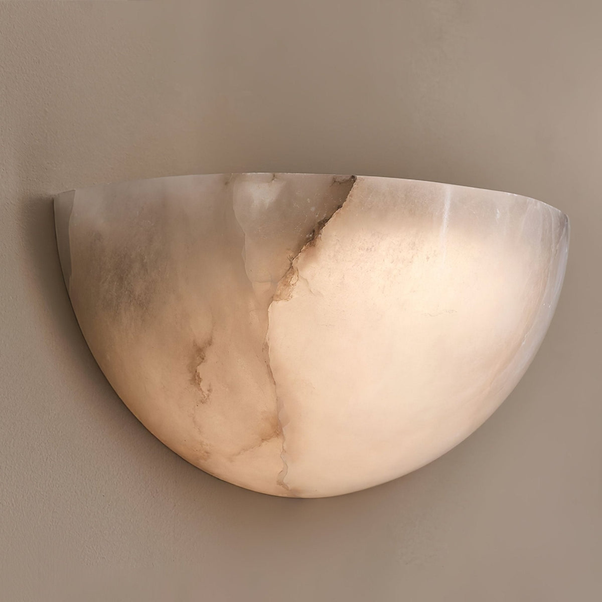 Albinelia Halve-maan albasten wandlamp