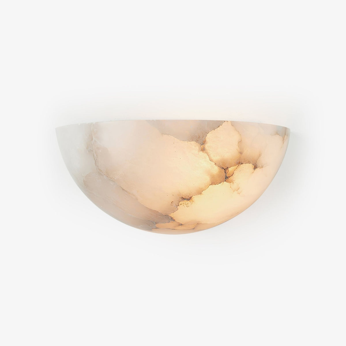 Albinelia Halve-maan albasten wandlamp