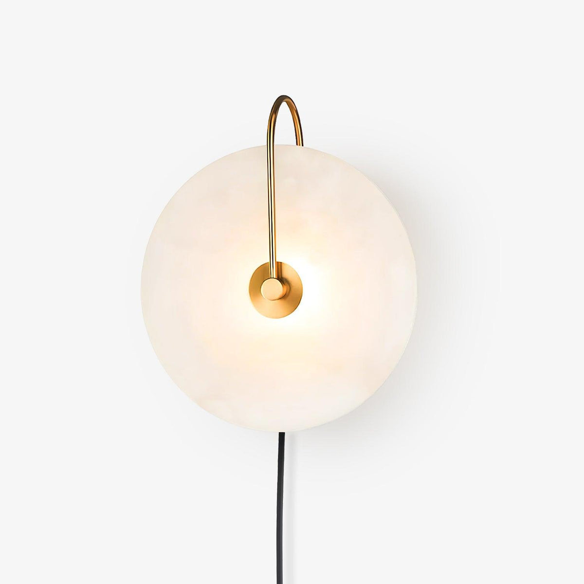 Albeaine Albast bollen wandlamp met Stekker