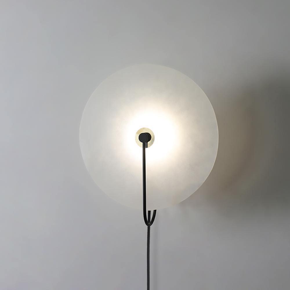 Albeaine Albast bollen wandlamp met Stekker