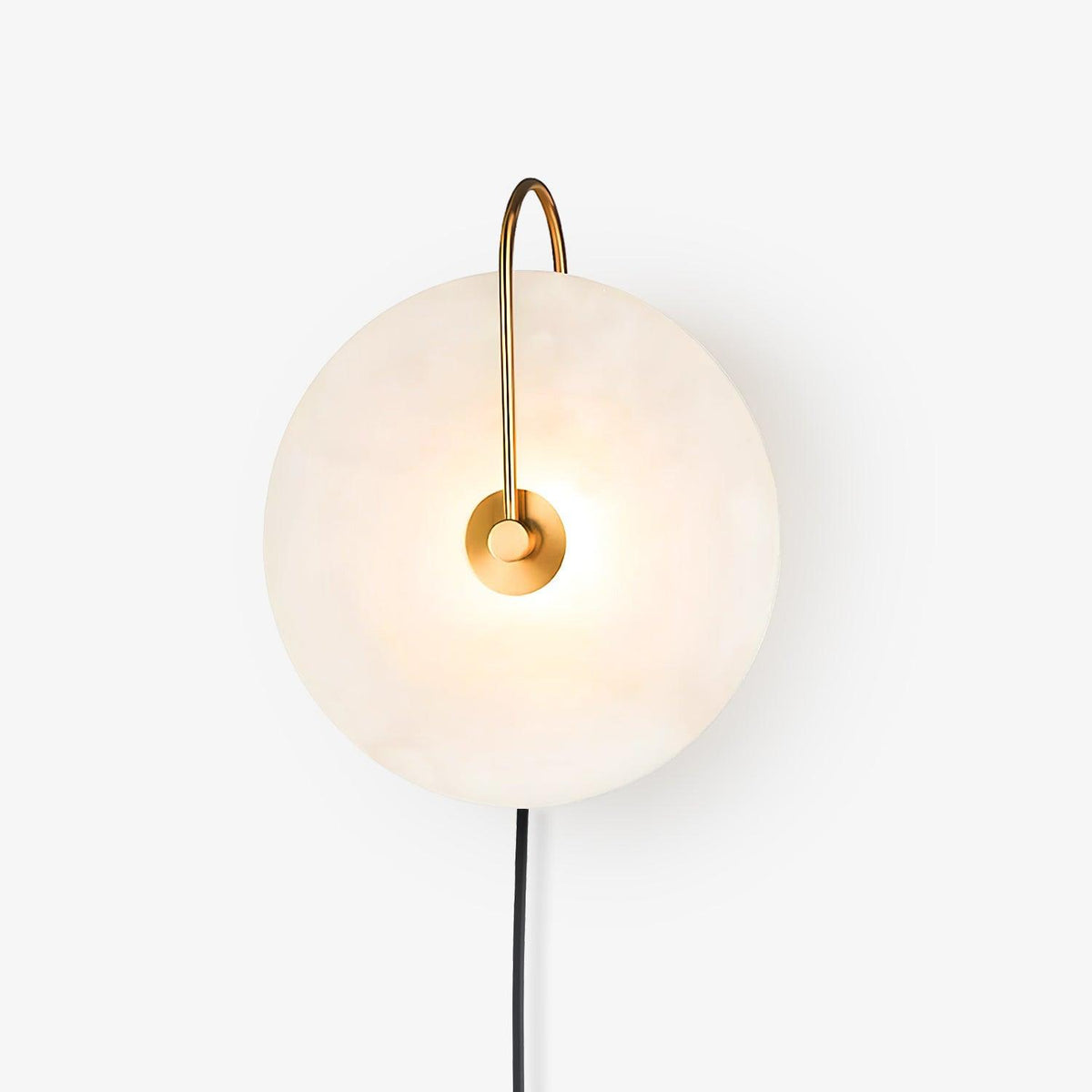 Albeaine Albast bollen wandlamp met Stekker