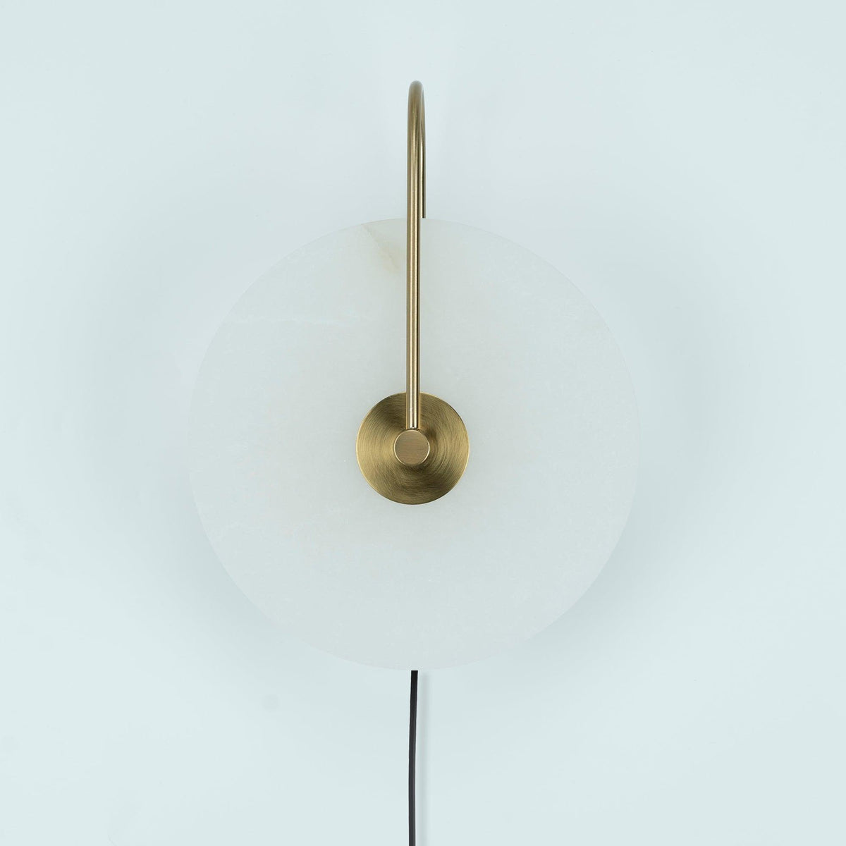 Albeaine Albast bollen wandlamp met Stekker