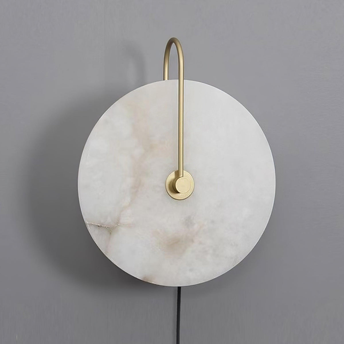 Albeaine Albast bollen wandlamp met Stekker
