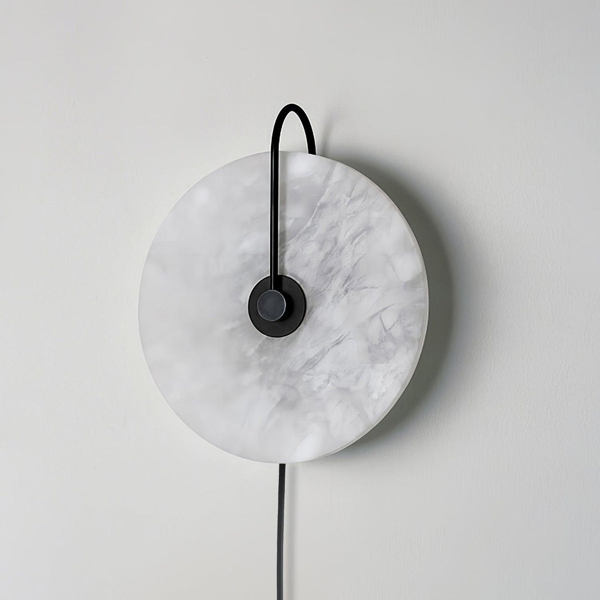 Albeaine Albast bollen wandlamp met Stekker