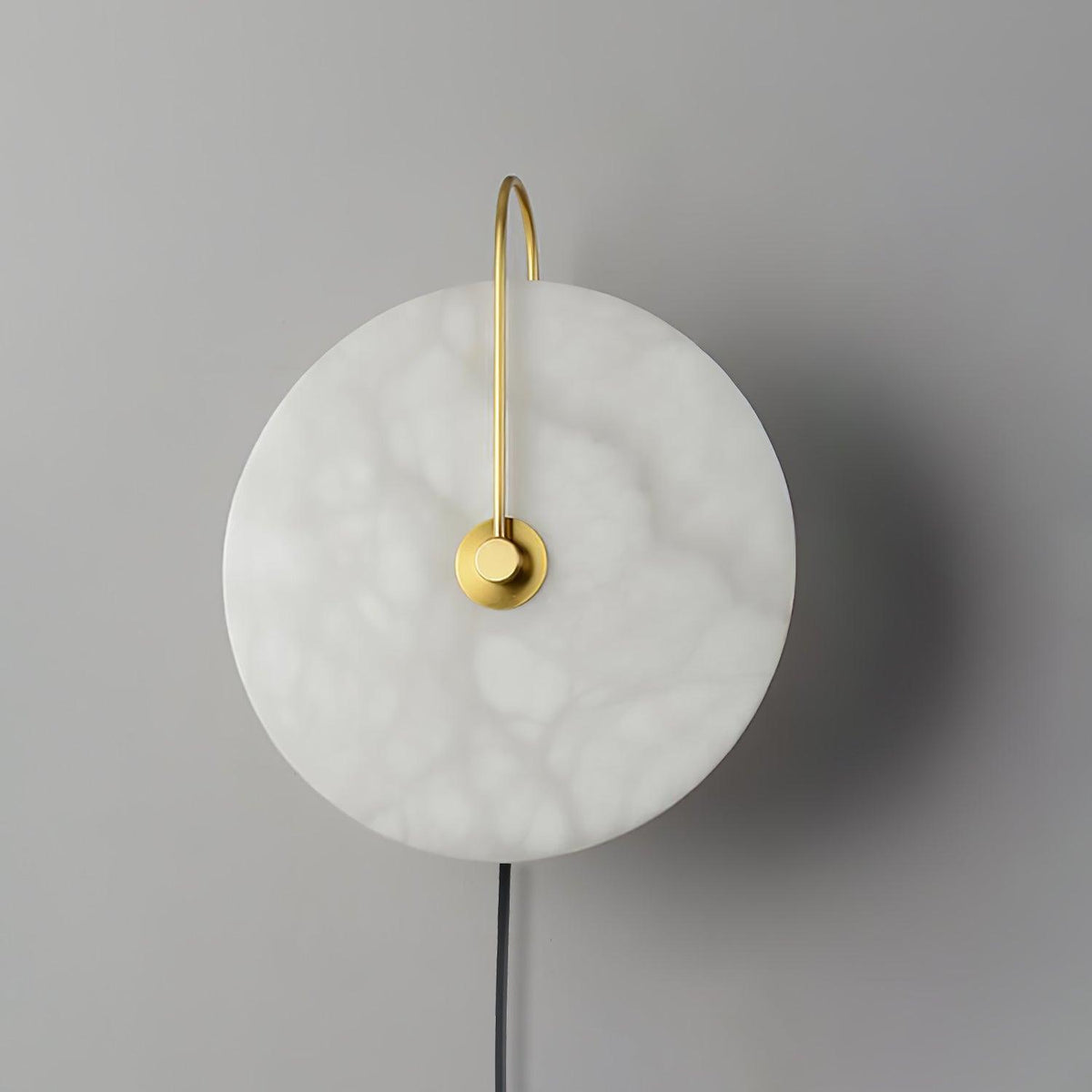 Albeaine Albast bollen wandlamp met Stekker