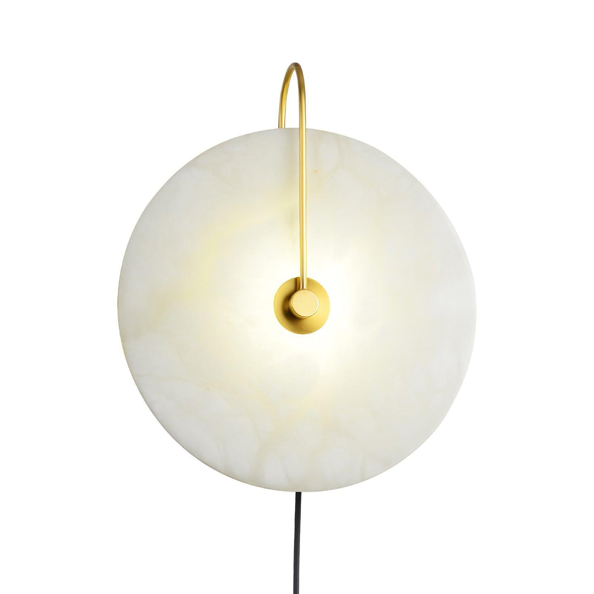 Albeaine Albast bollen wandlamp met Stekker