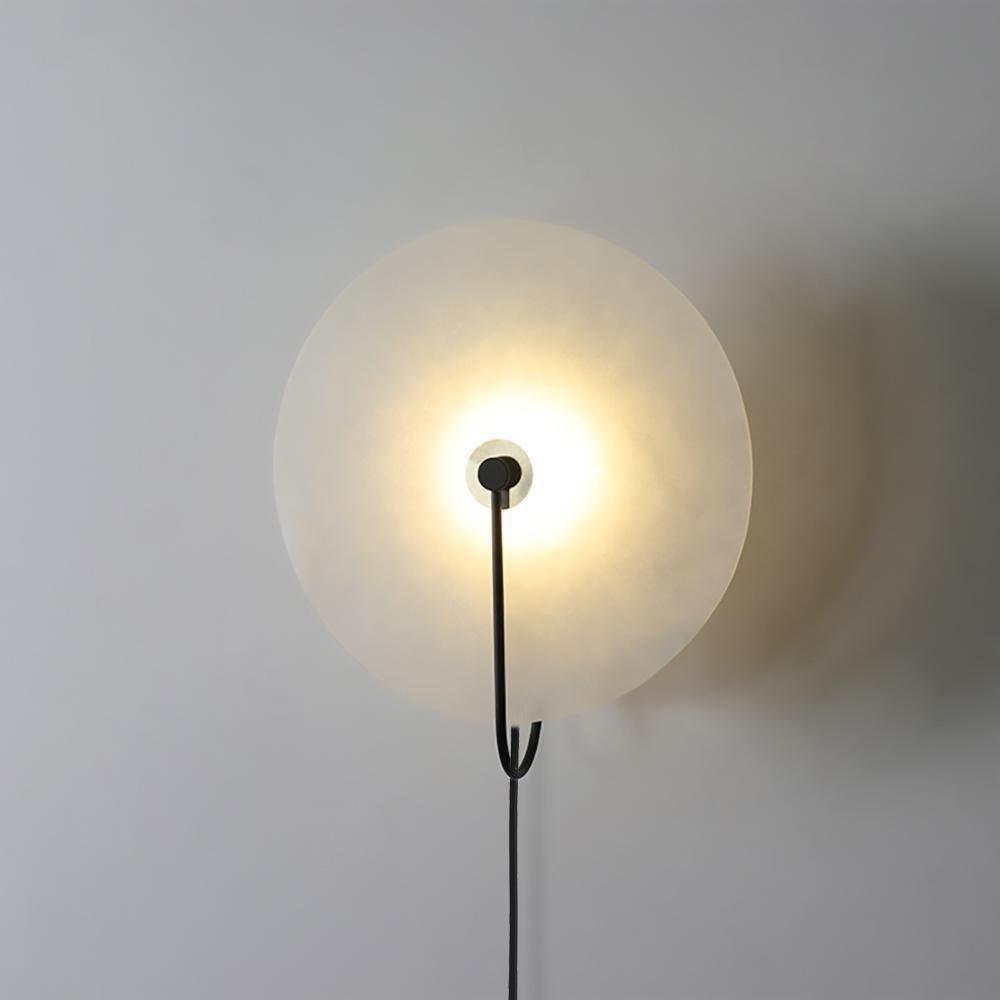 Albeaine Albast bollen wandlamp met Stekker