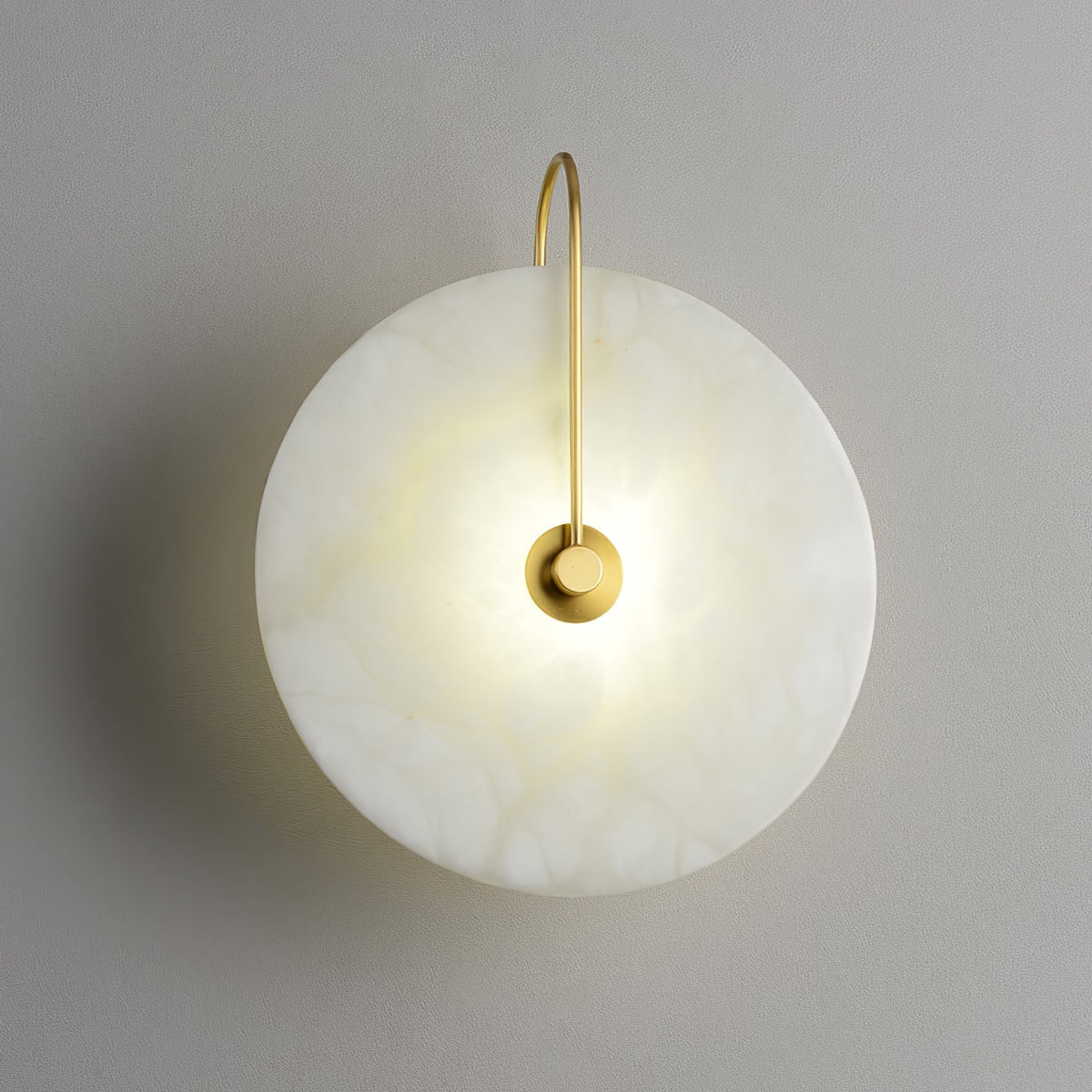Albeenne albast bollen wandlamp