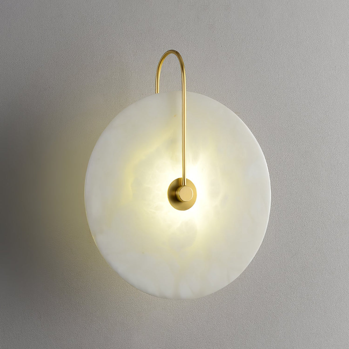 Albeenne albast bollen wandlamp