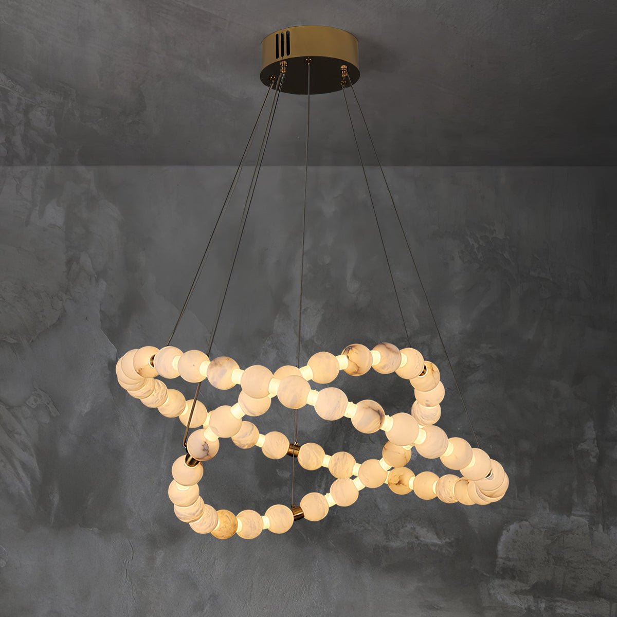 Eirelian modern Albast Hanglamp Kroonluchter
