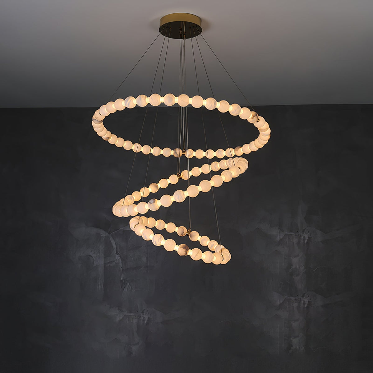 Eirelian modern Albast Hanglamp Kroonluchter