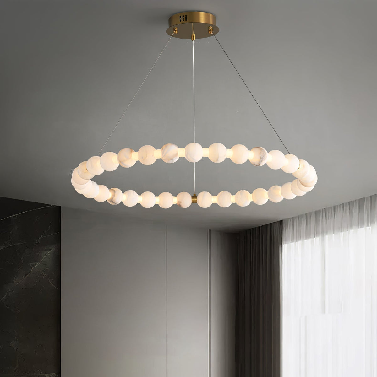 Eirelian modern Albast Hanglamp Kroonluchter