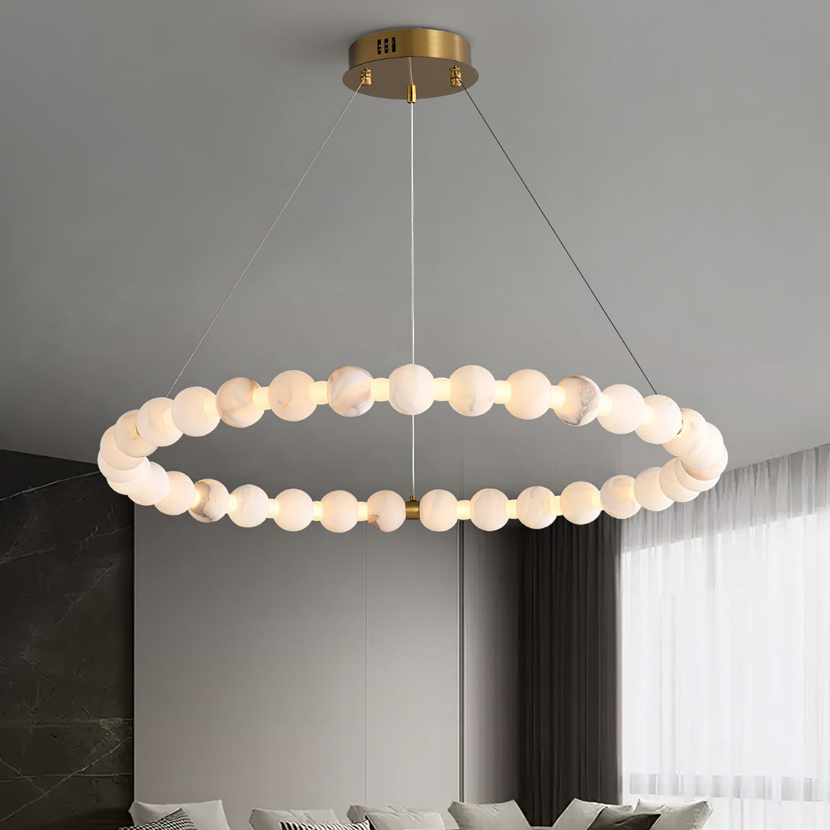 Eirelian modern Albast Hanglamp Kroonluchter