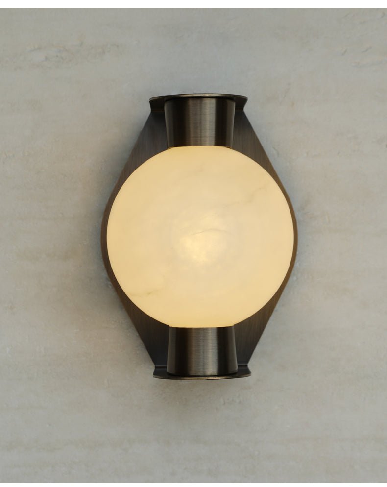 Caldrien Albast bol albasten wandlamp
