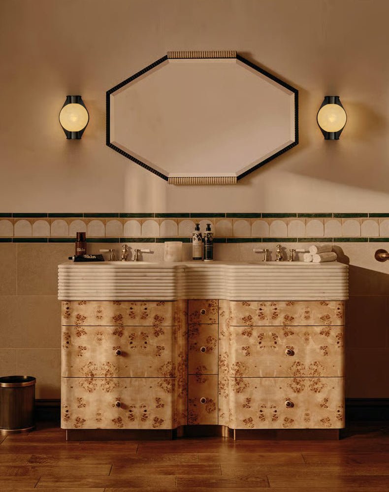 Caldrien Albast bol albasten wandlamp