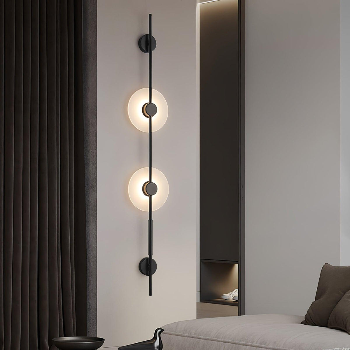 Albarina albasten wandlamp met Stekker