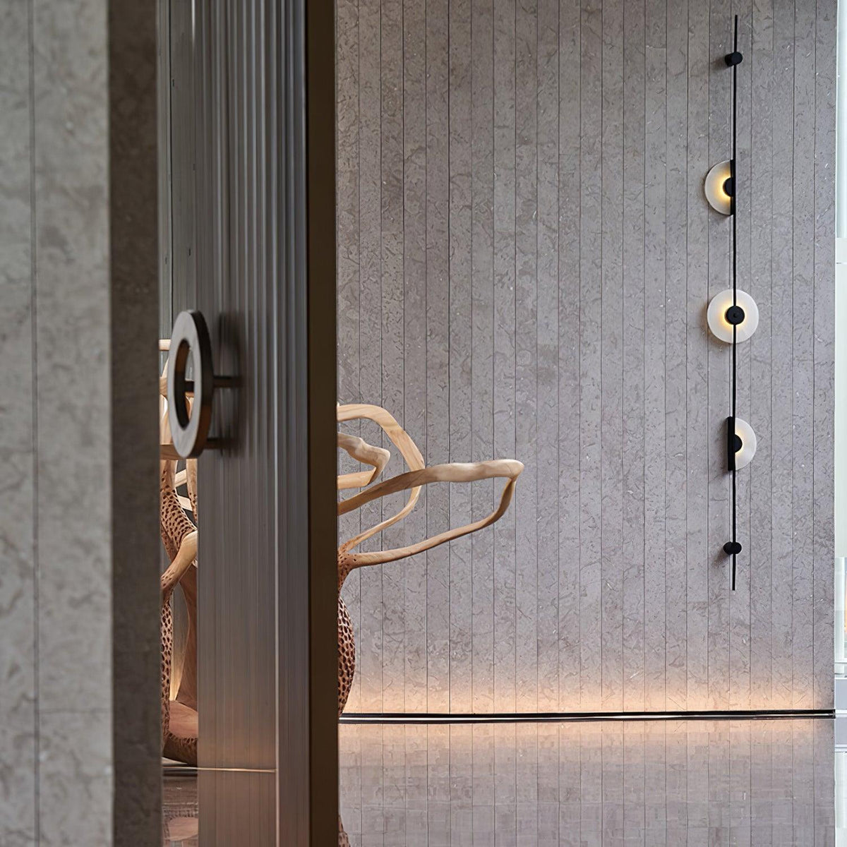Albarina albasten wandlamp met Stekker