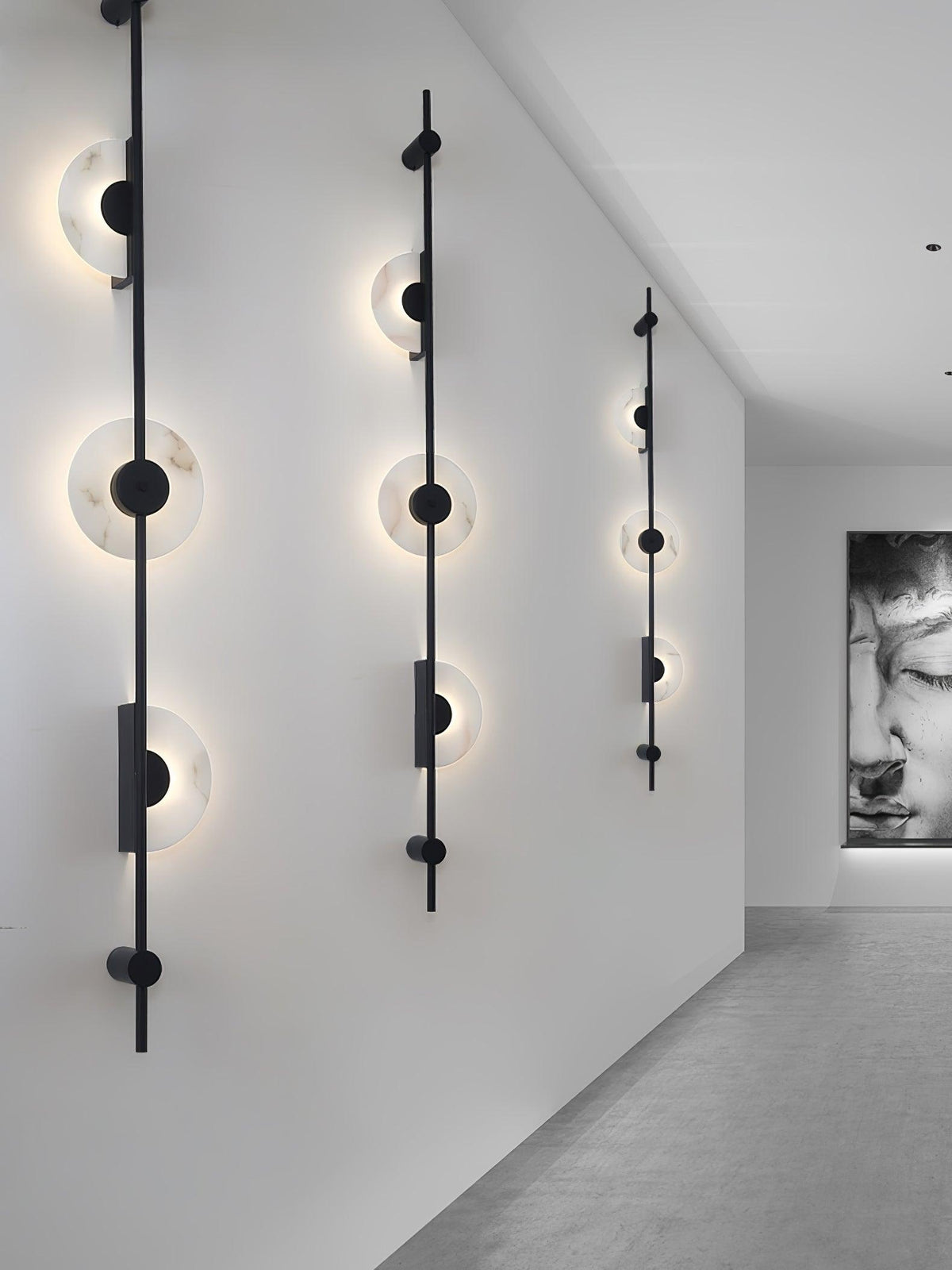 Albarina albasten wandlamp met Stekker