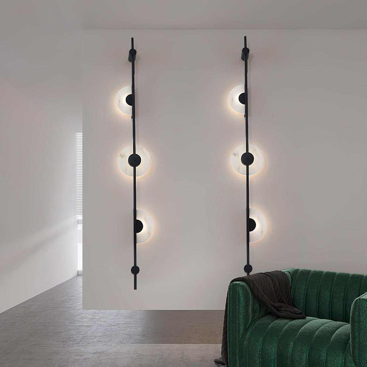 Albarina albasten wandlamp met Stekker