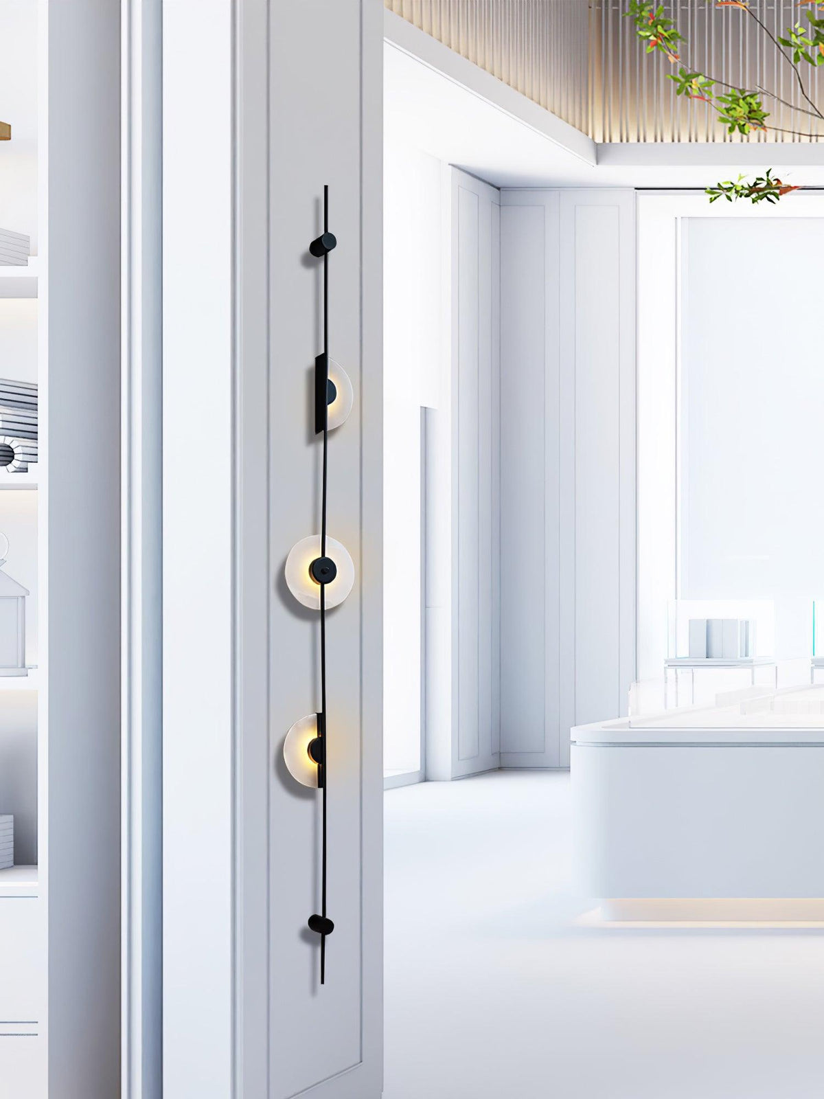 Albarina albasten wandlamp met Stekker