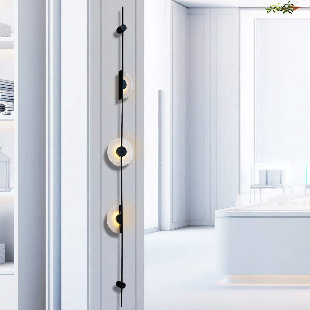 Albarina albasten wandlamp met Stekker