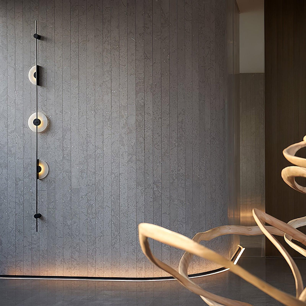 Albarina albasten wandlamp met Stekker
