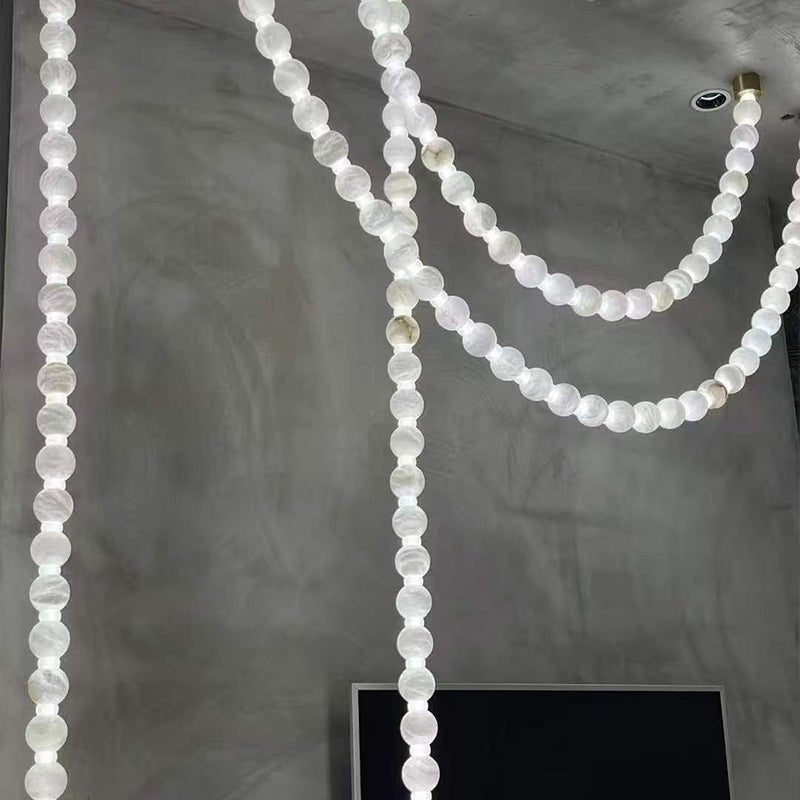 Grempt albast Pearl Necklace Kroonluchter