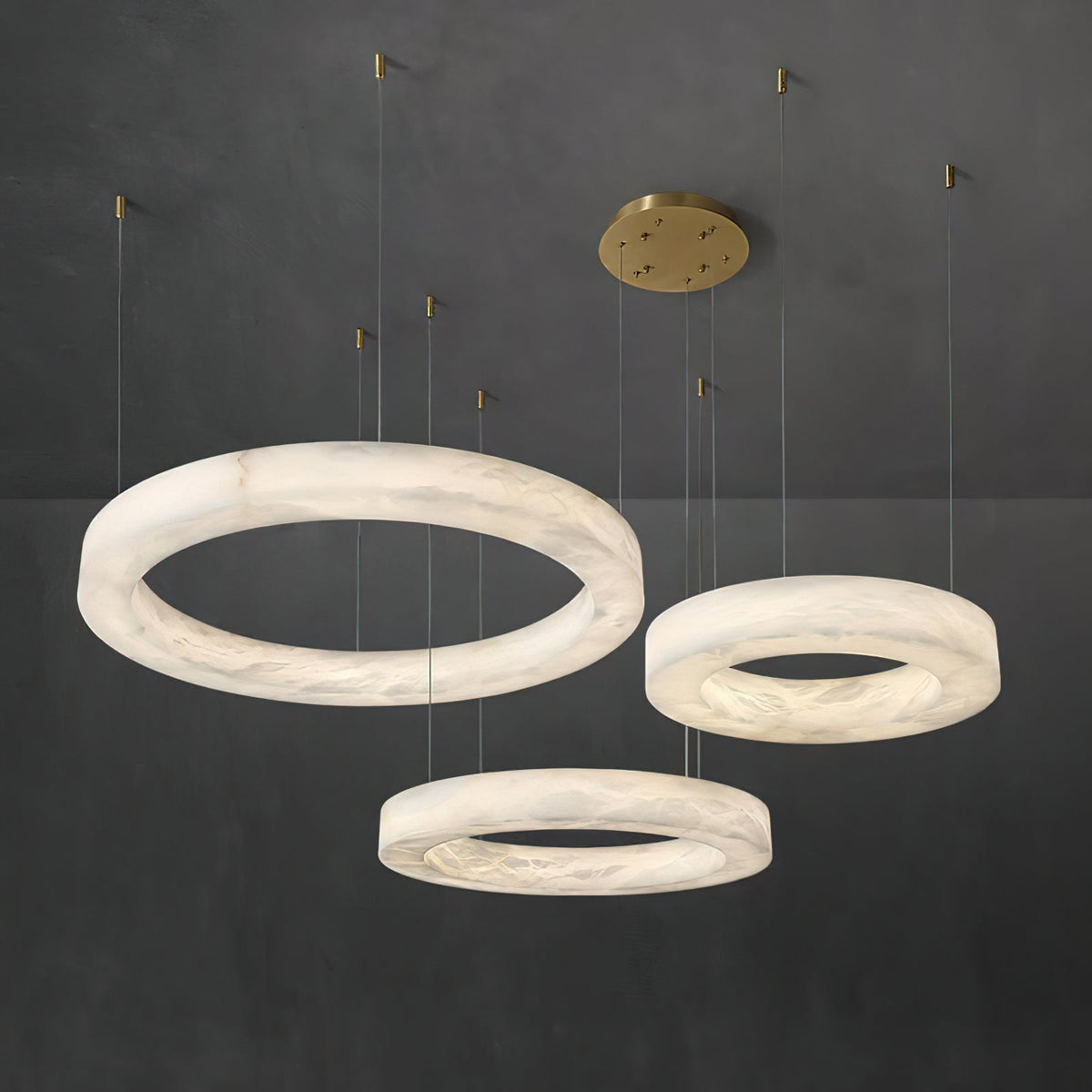 Plotuvyn Postmodern luxe Ring albasten Kroonluchter