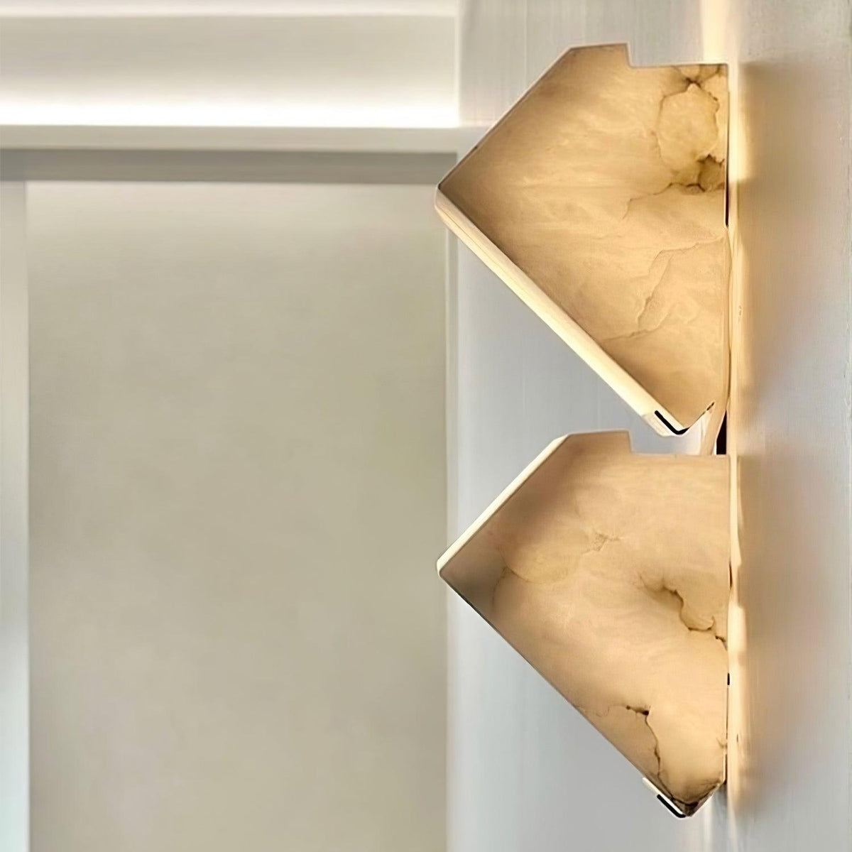 Niviella albasten wandlamp met stekker voor de trap