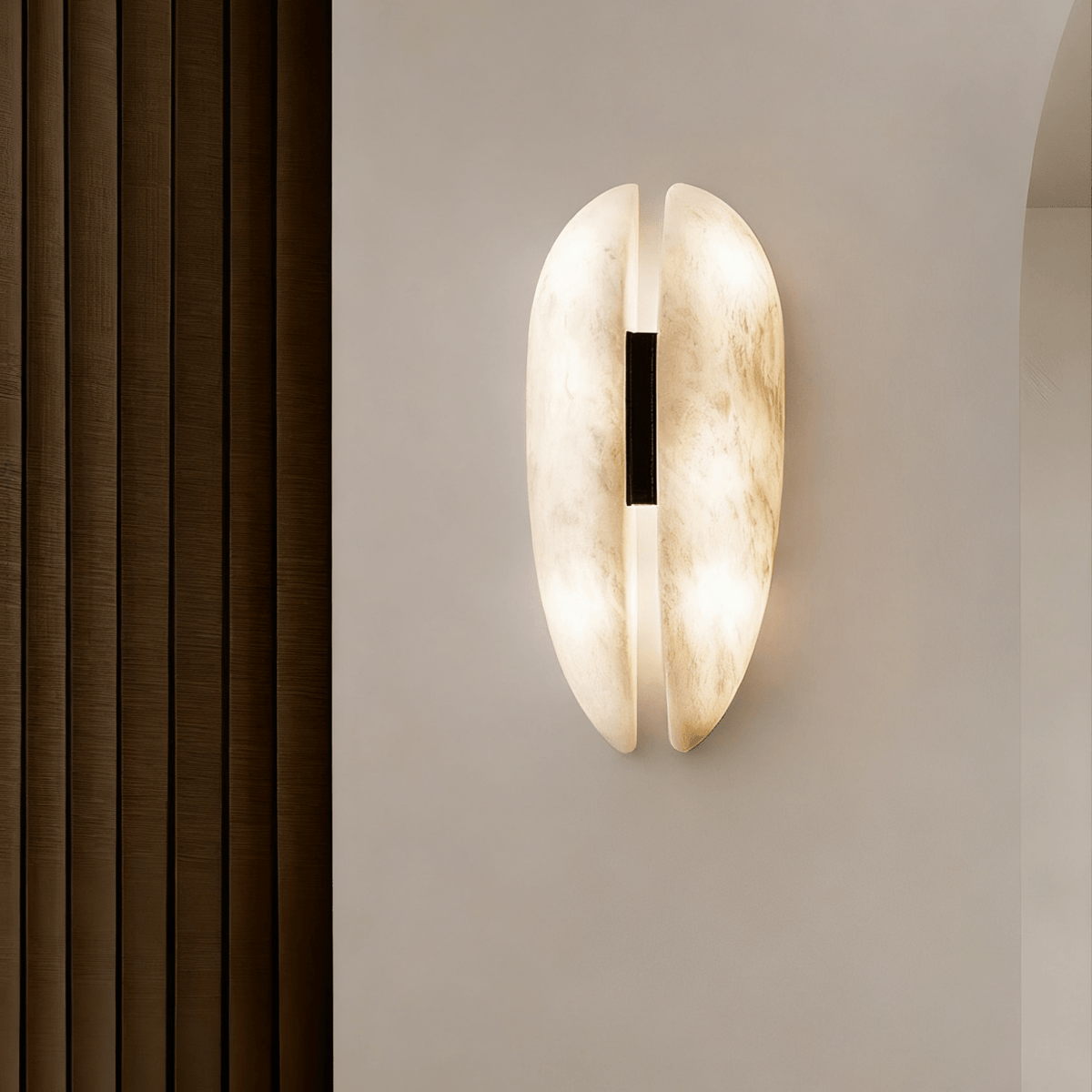 Albeora Albast Veil wandlamp