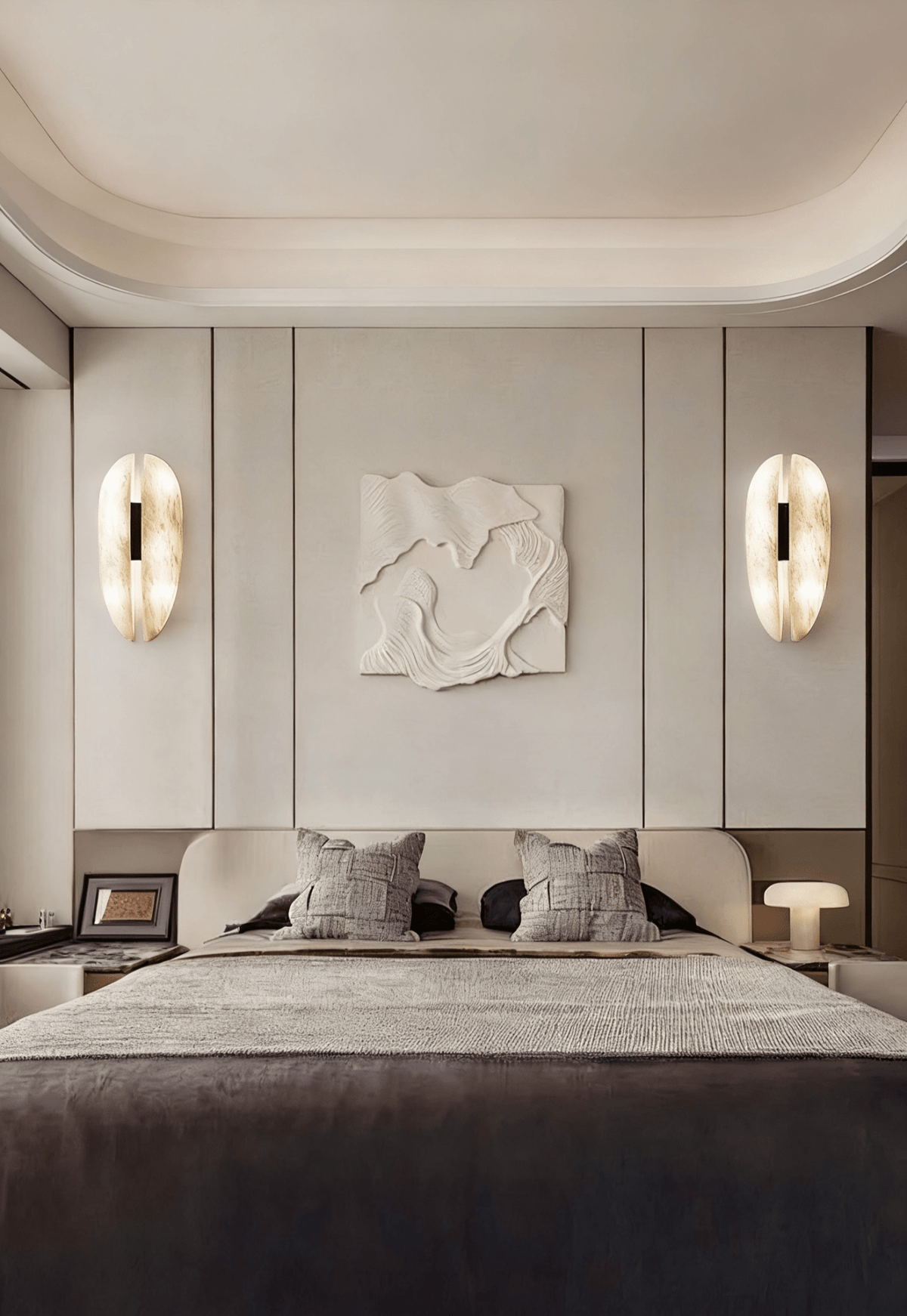 Albeora Albast Veil wandlamp