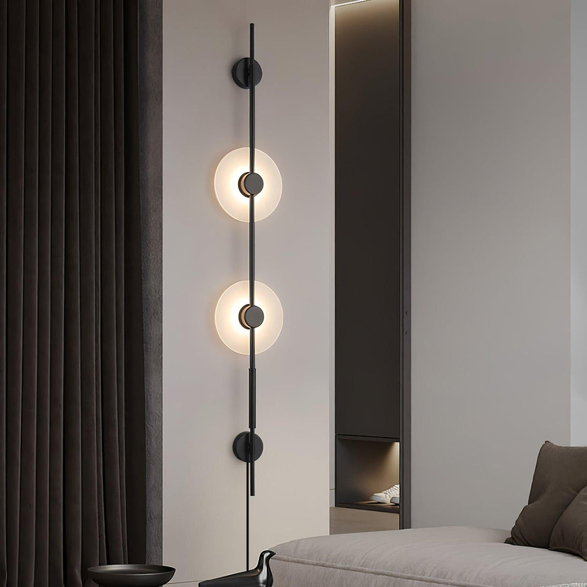 Albarina albasten wandlamp met Stekker