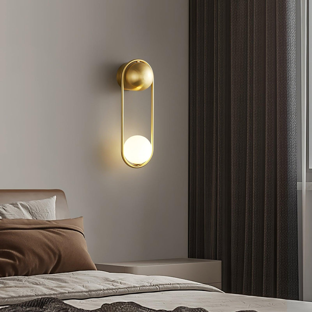 Glode wandlamp