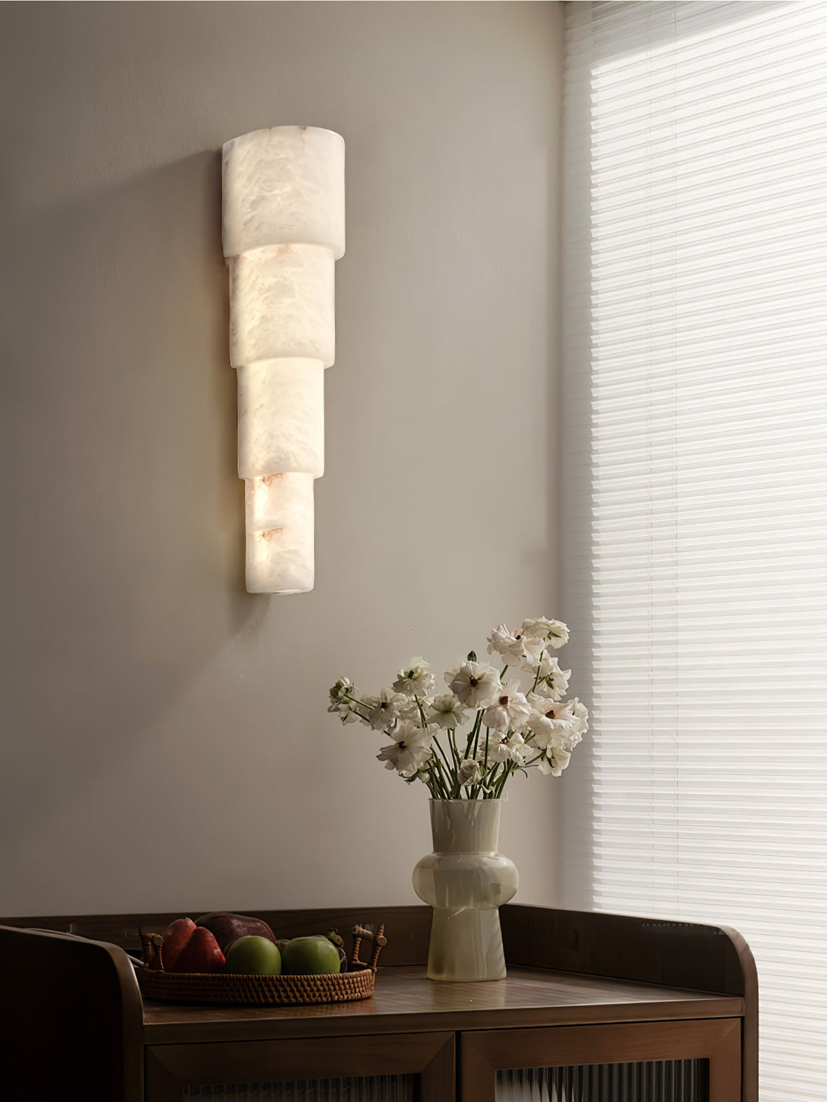Raya albasten wandlamp