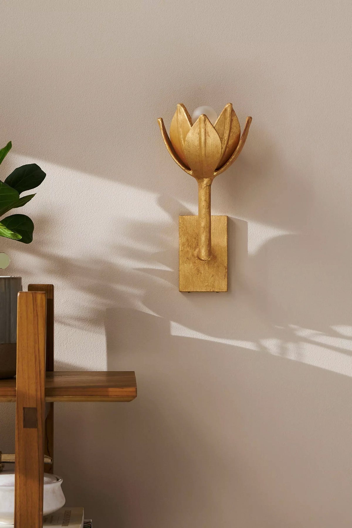 Ulfuvyn moderne minimalistische messing wandlamp