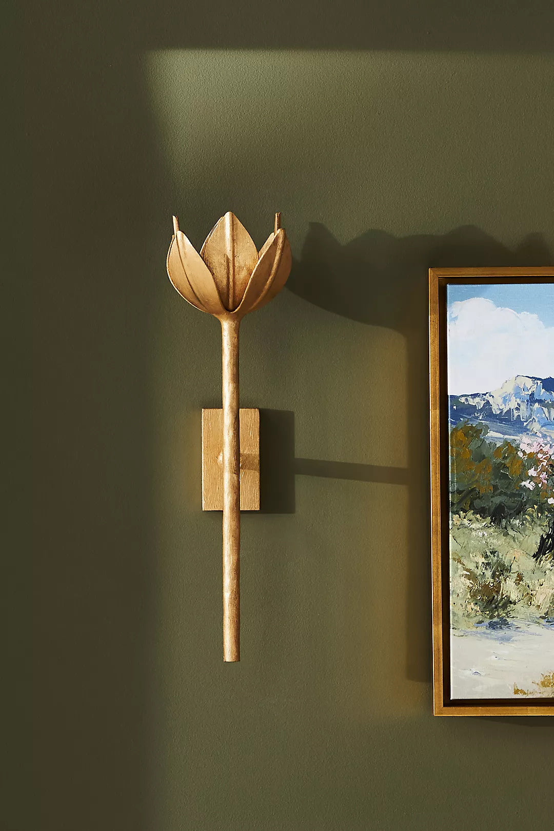 Ulfuvyn moderne minimalistische messing wandlamp
