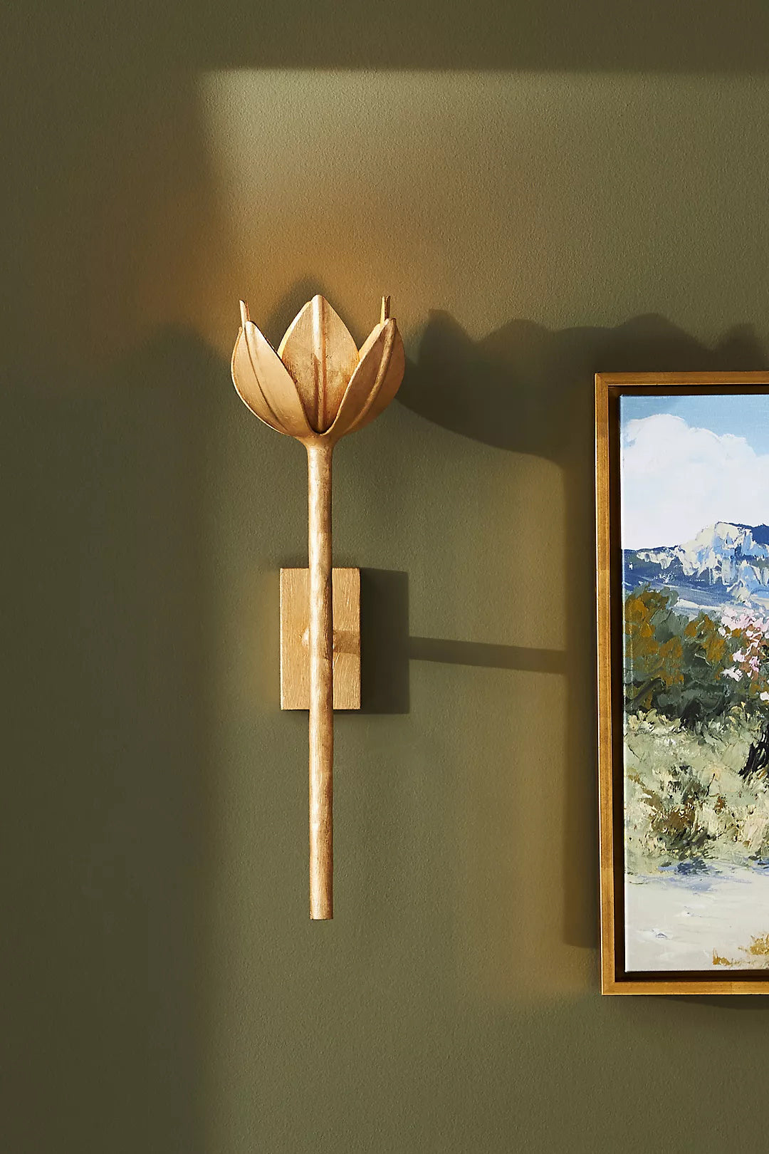 Ulfuvyn moderne minimalistische messing wandlamp