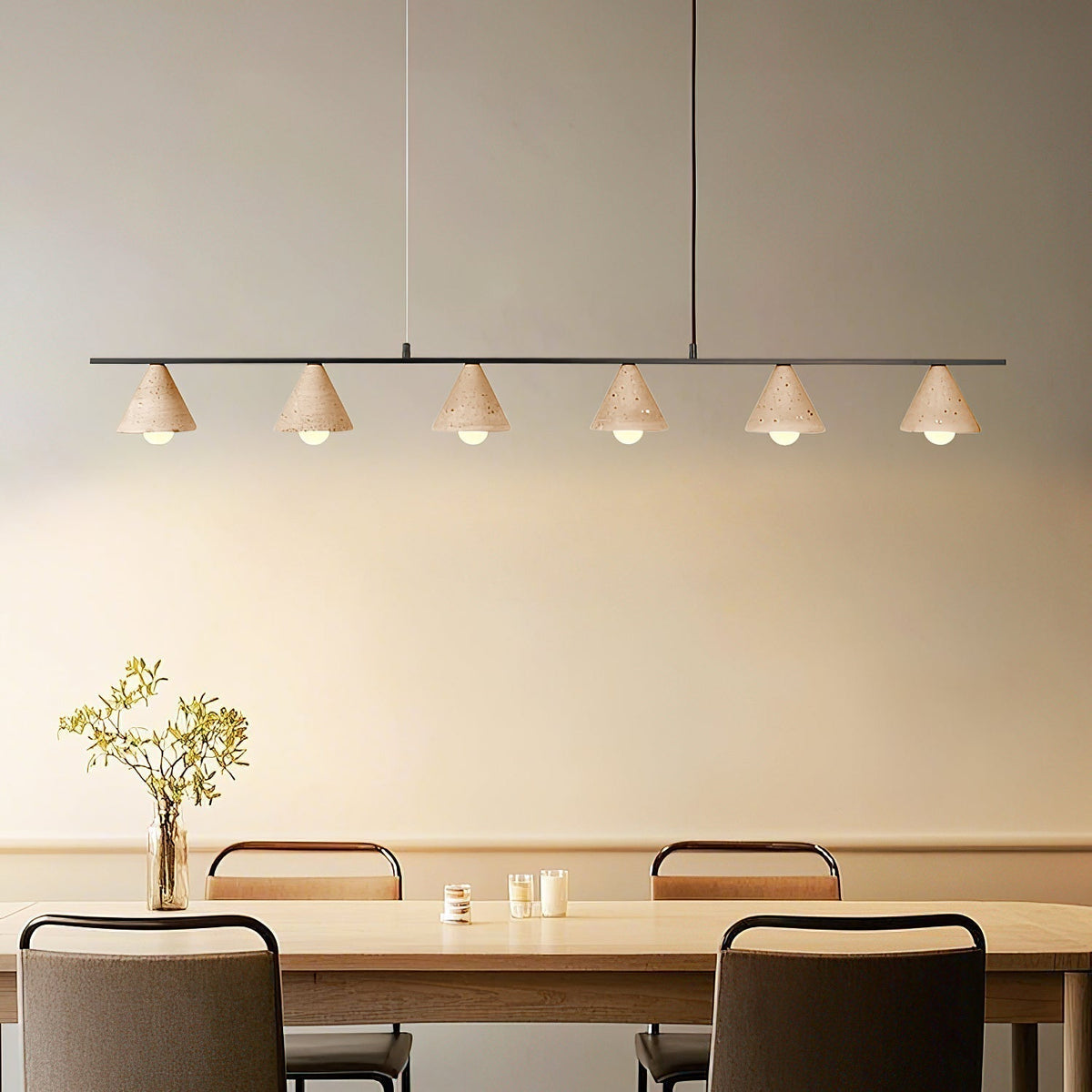 Ulfuvyi Moderne minimalistische hanglamp van travertin