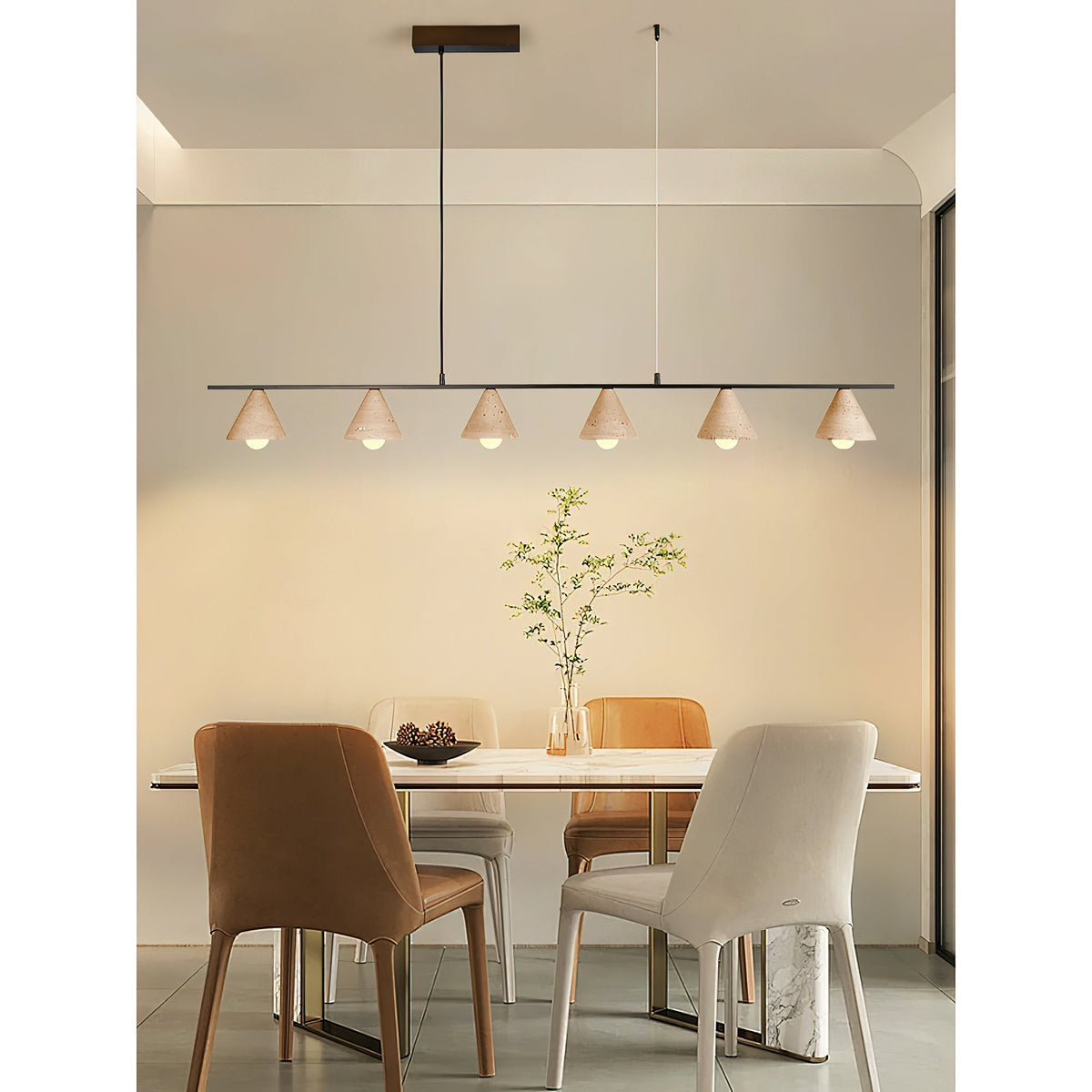 Ulfuvyi Moderne minimalistische hanglamp van travertin