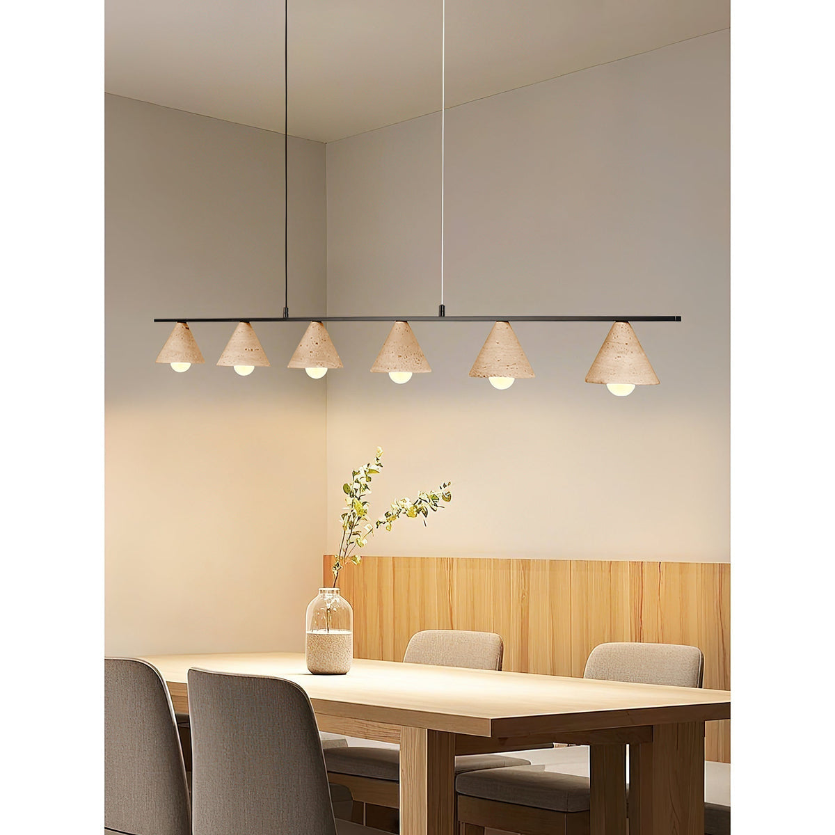 Ulfuvyi Moderne minimalistische hanglamp van travertin