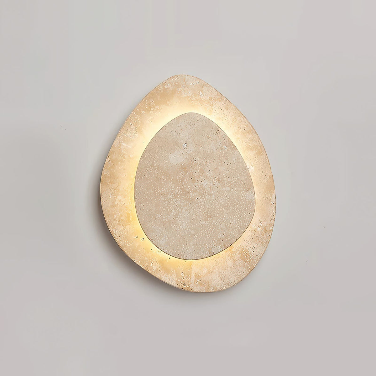 Yrvuvyn individuele creativiteit wandlamp van travertin