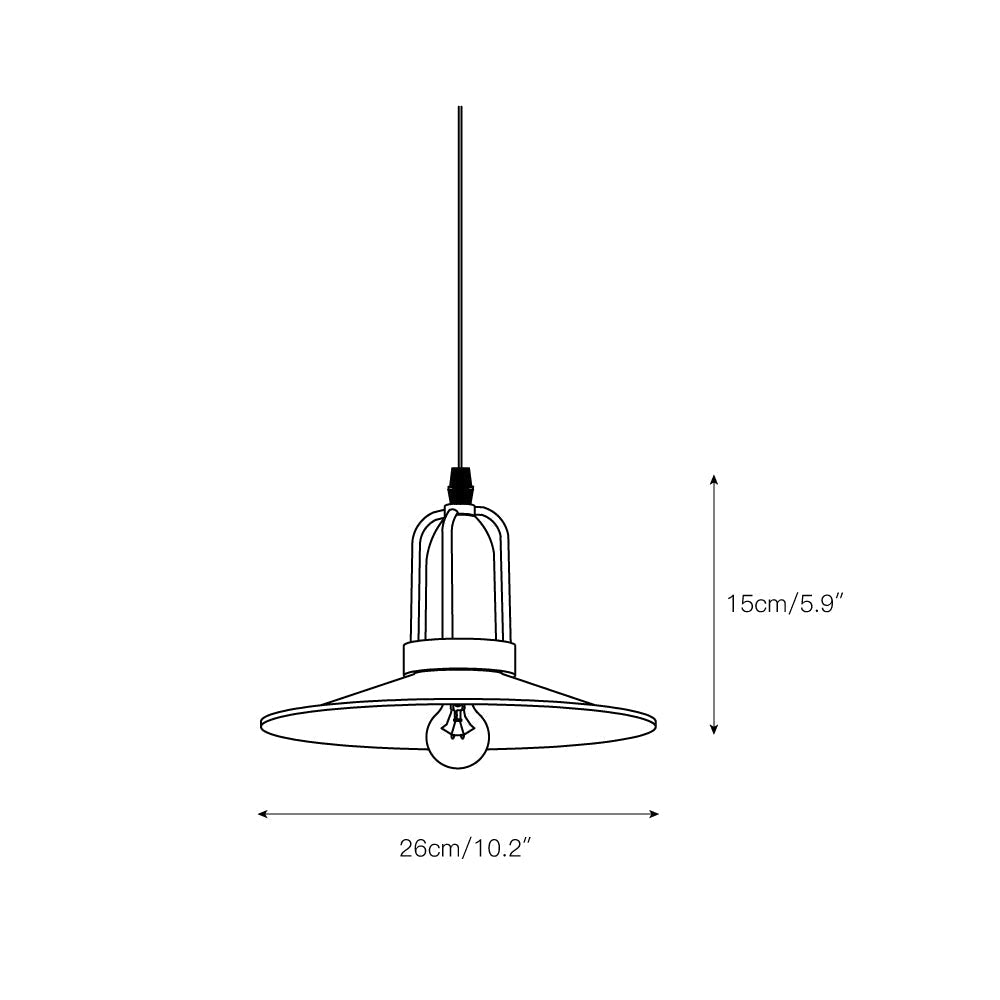 Yrvuvyi moderne minimalistische industriële hanglamp van metaal
